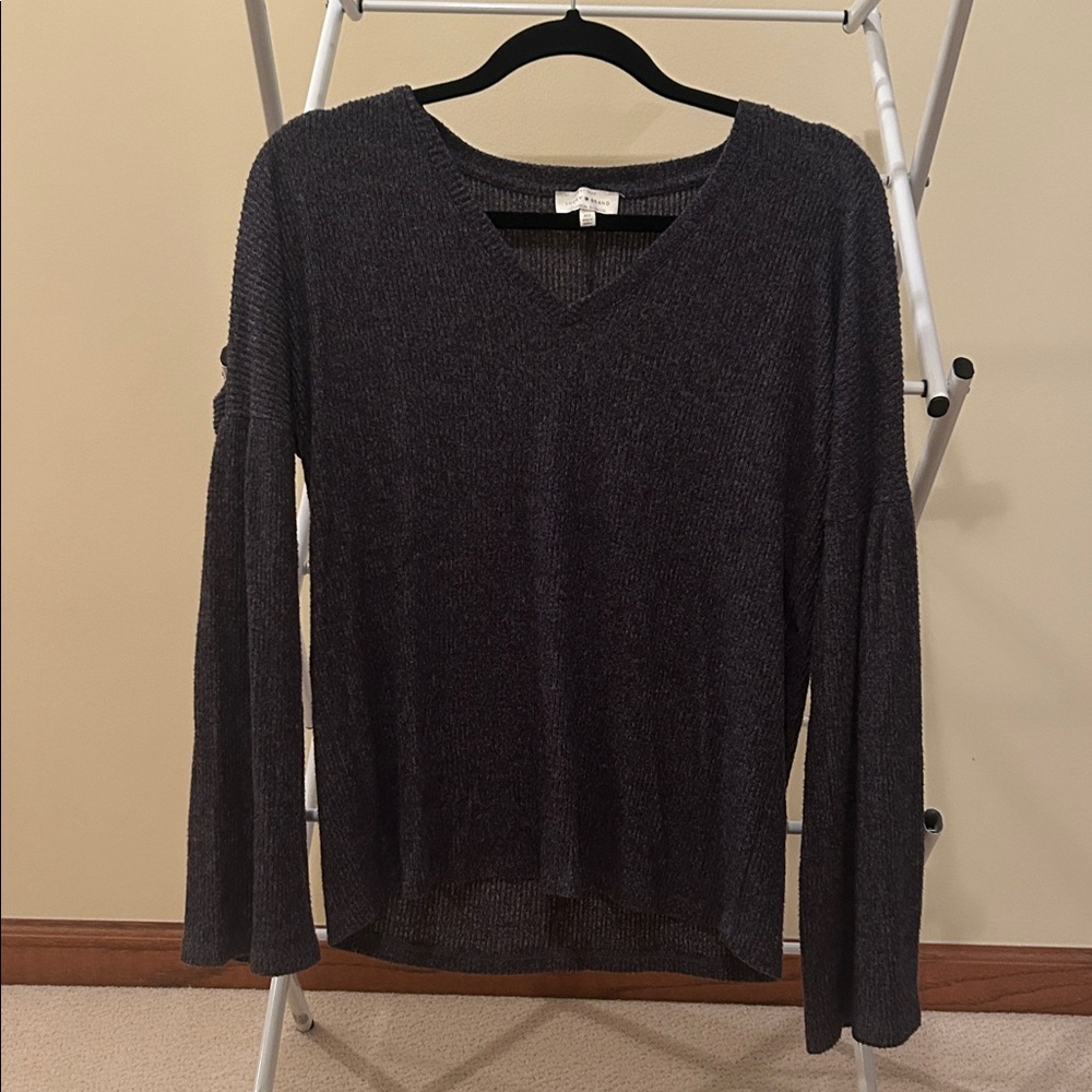 Lucky Brand Navy Blue Long Sleeve Top